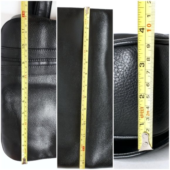 Leather Messenger Bag Black - Picture 10 of 10